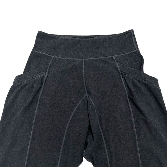 Lululemon Harem Drop Crotch Slouchy Sweat Pants Joggers Yoga Athleisure Grey 10 - Picture 2 of 5